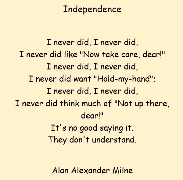 poemas de A.A. Milne en inglés