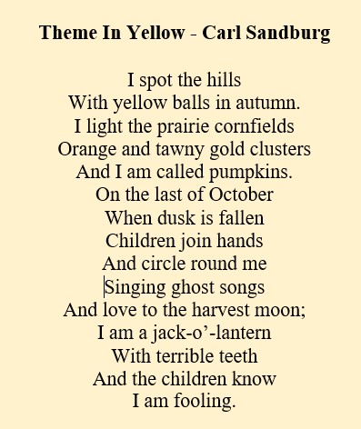 carl sandburg famous poems