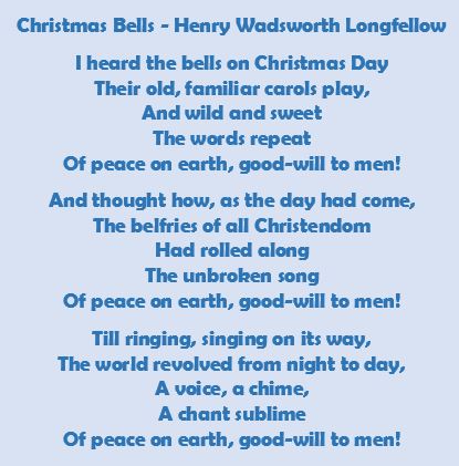 christmas bells poesias navidad ingles