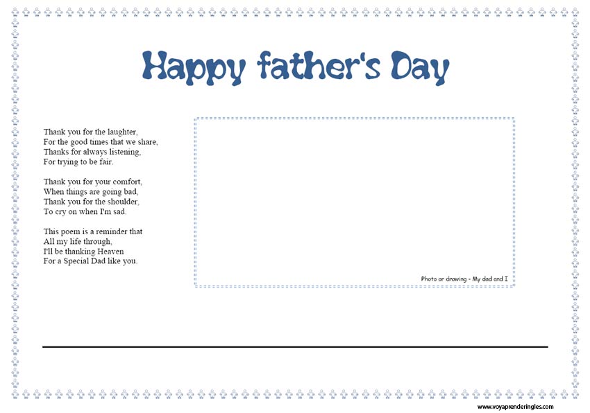 Diplomas Día del Padre en Inglés