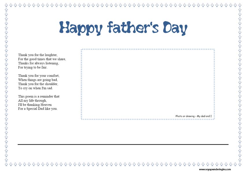 Diplomas Día del Padre en Inglés - Father's Day Certificate - Voy Aprender  Inglés