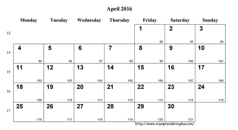 april 2016
