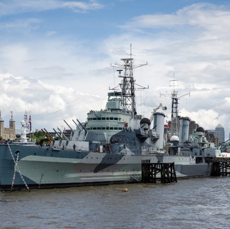HMS Belfast, London, London tourism, guide to London in English. Travel to london.