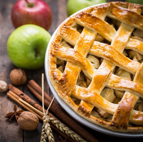 recipe for making Apple pie as in the united states