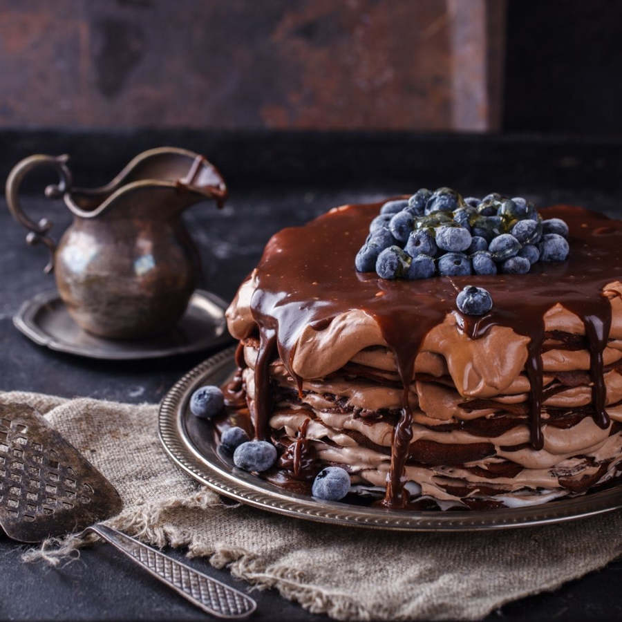 Best Homemade Chocolate pancake cake Recipe