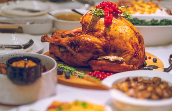 Turkey stuffed with prunes and cranberries Recipe