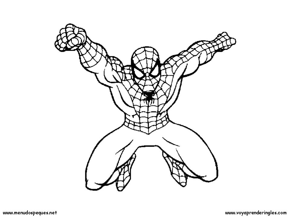 Spiderman 03 - Dibujos Spiderman para Colorear en Inglés