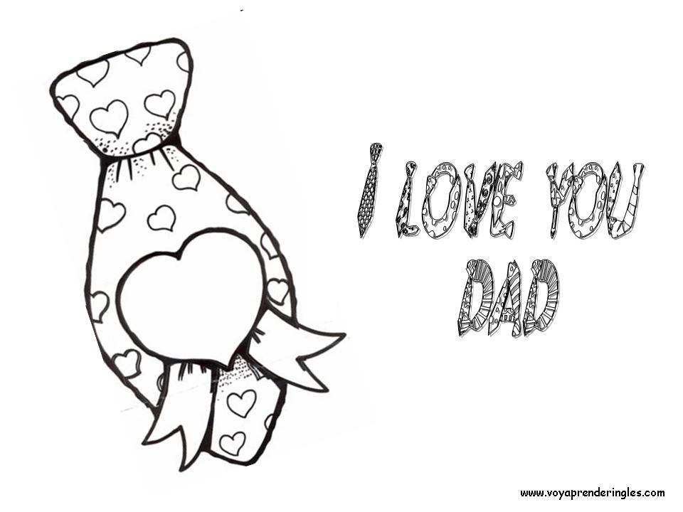 Dibujos día Padre en Inglés