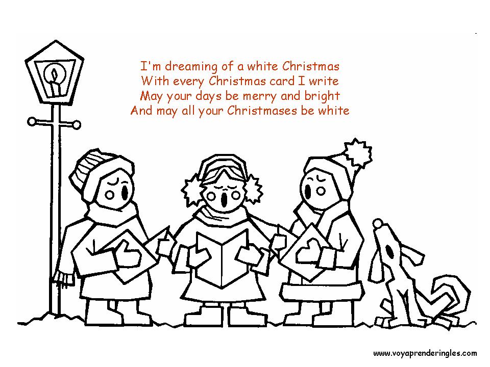Christmas Choir - Dibujos Navidad en Inglés