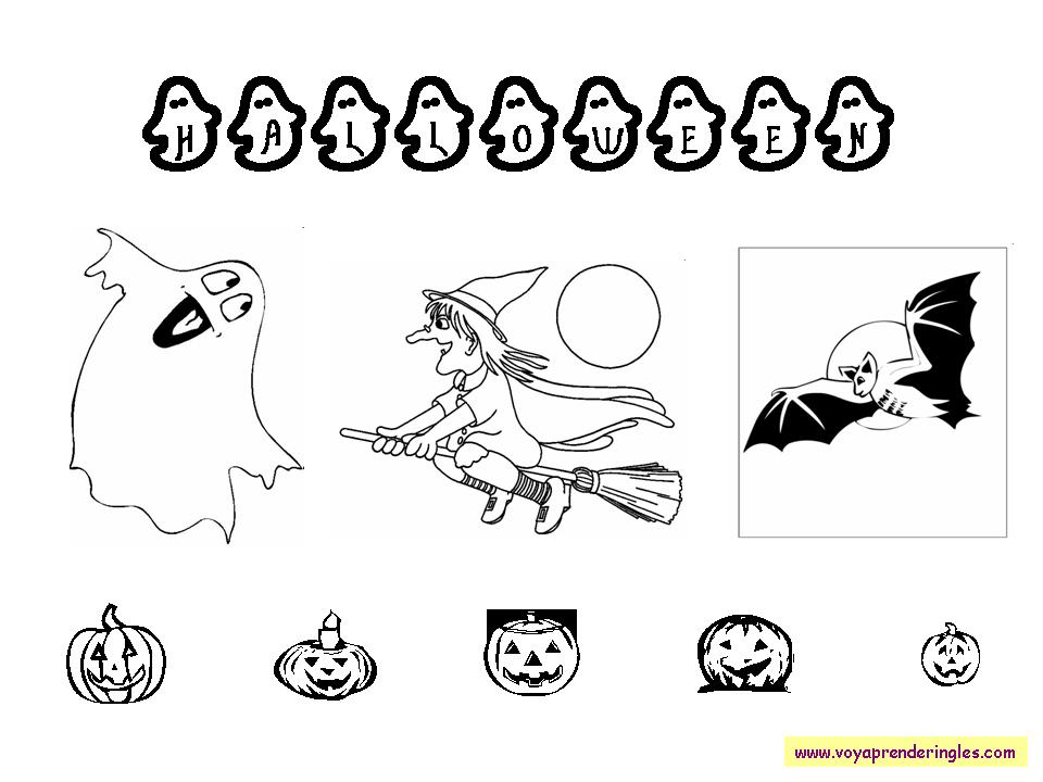 Halloween Characters - Dibujos Halloween en Inglés