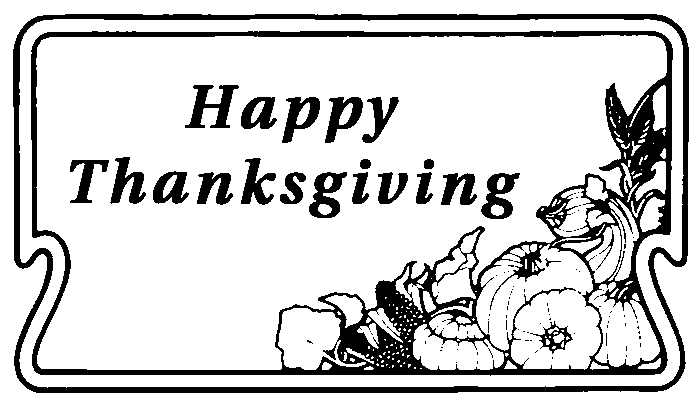 Thanksgiving 05 - Dibujos Acción de Gracias Colorear en Inglés