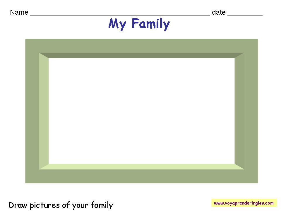 Worksheets The Family 01 - Fichas la Familia en Inglés