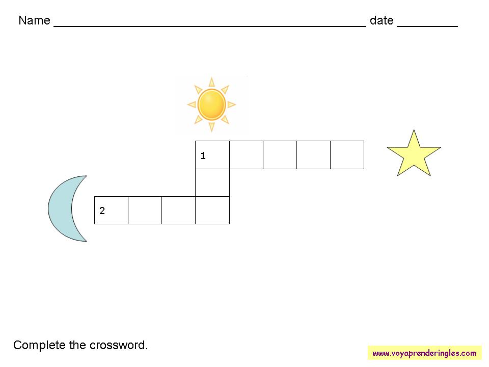 Worksheets Vocabulary 02 - Fichas en Inglés Vocabulario