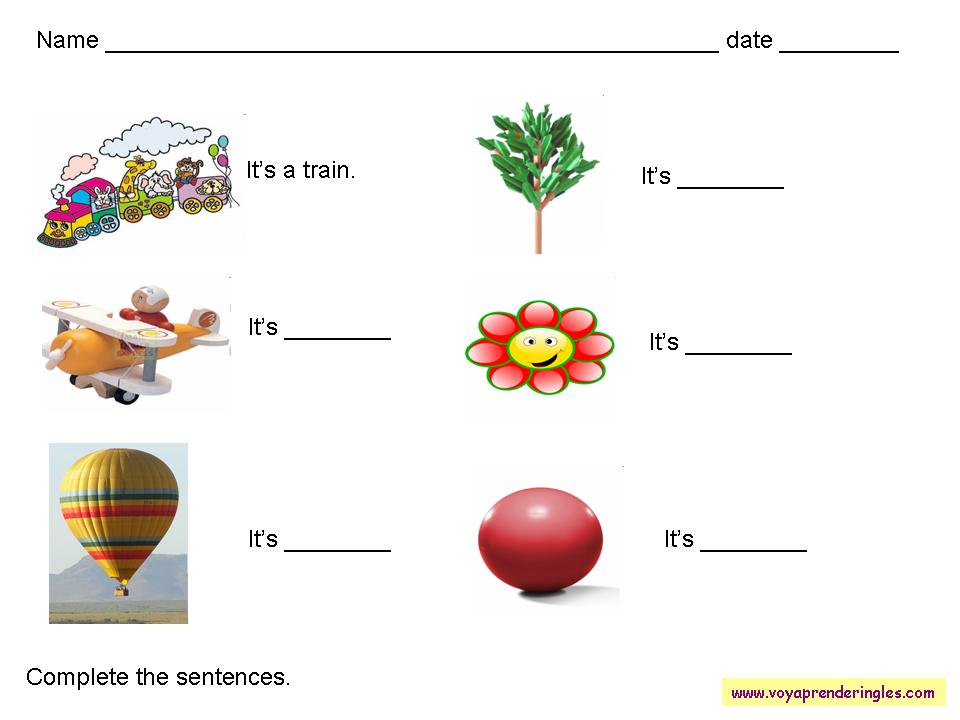 Worksheets Vocabulary 03 - Fichas en Inglés Vocabulario