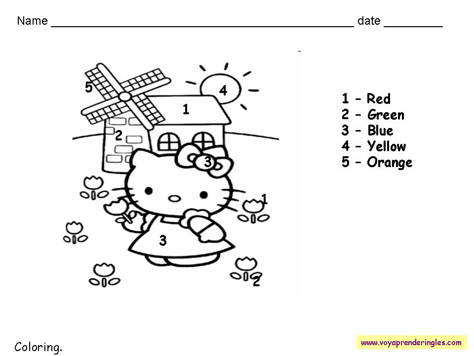 Worksheets The Colors 08 - Fichas en Inglés los Colores