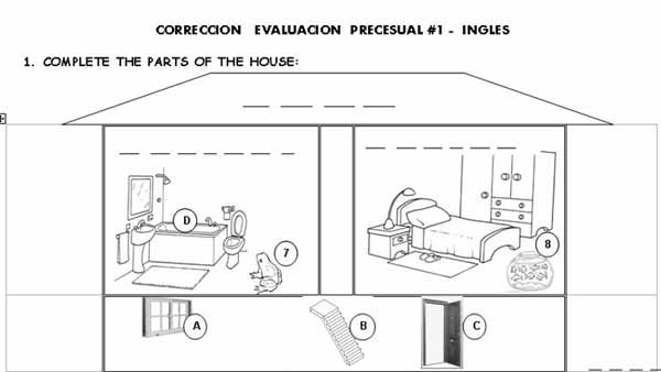 Worksheets English Assessment 01 - Evaluación de Inglés