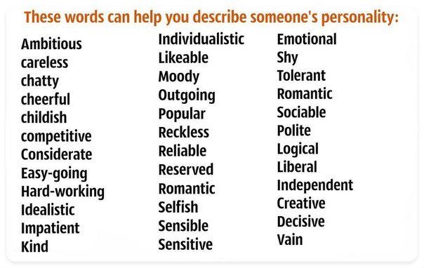 personalidad personality