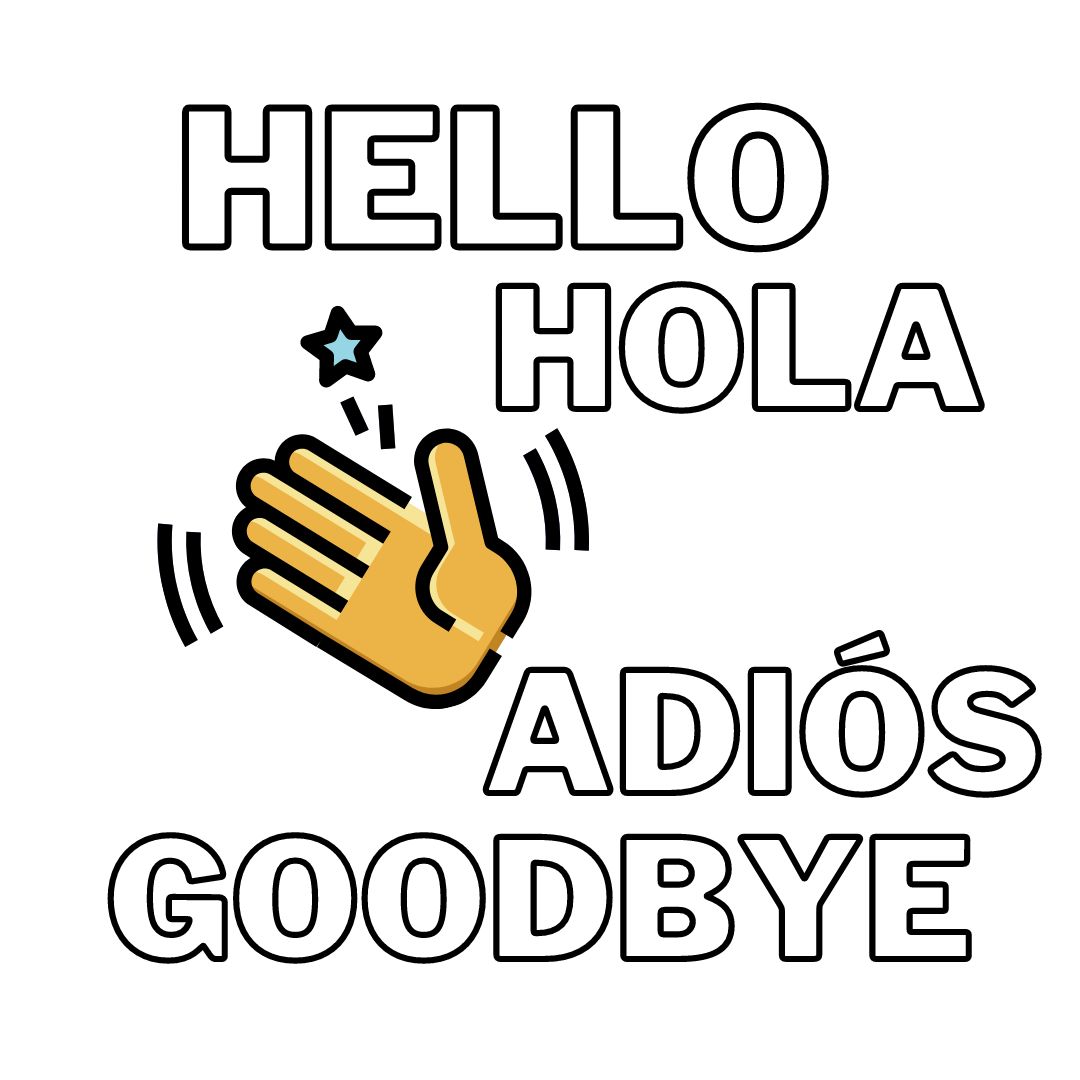 ¡Hola y Adiós en Inglés para Niños! - Fichas en Inglés los Saludos