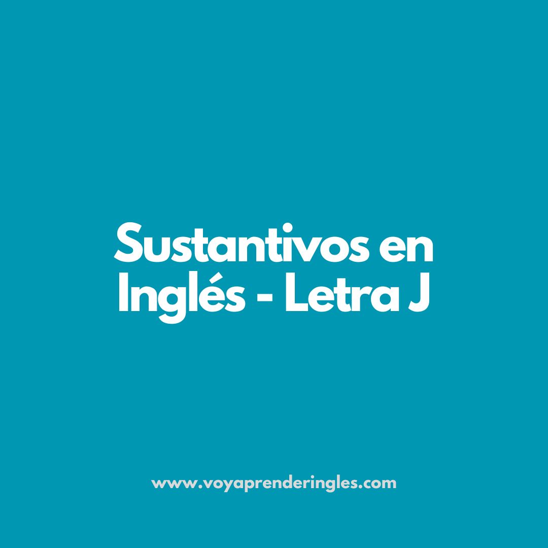 sustantivos en inglés