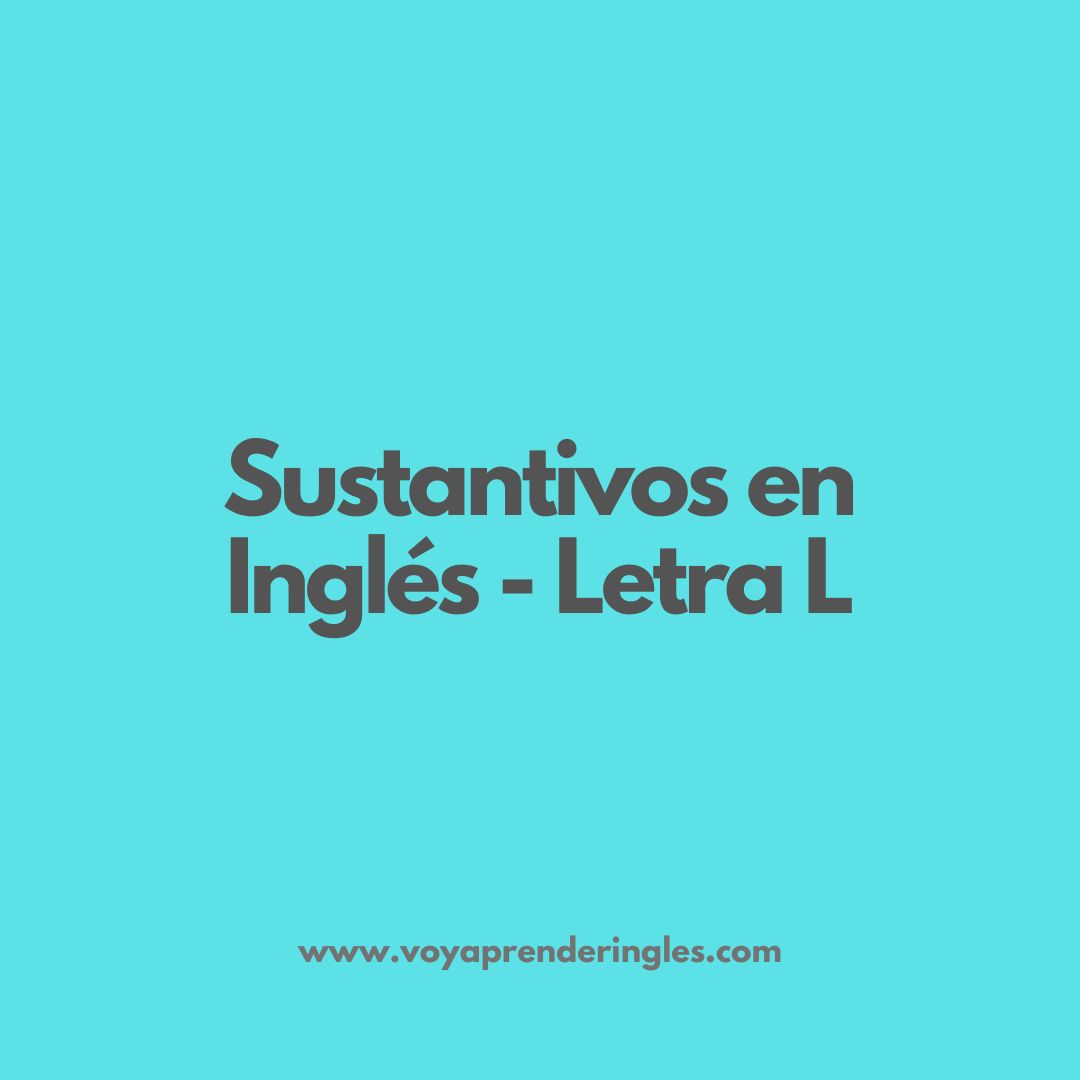 sustantivos en inglés