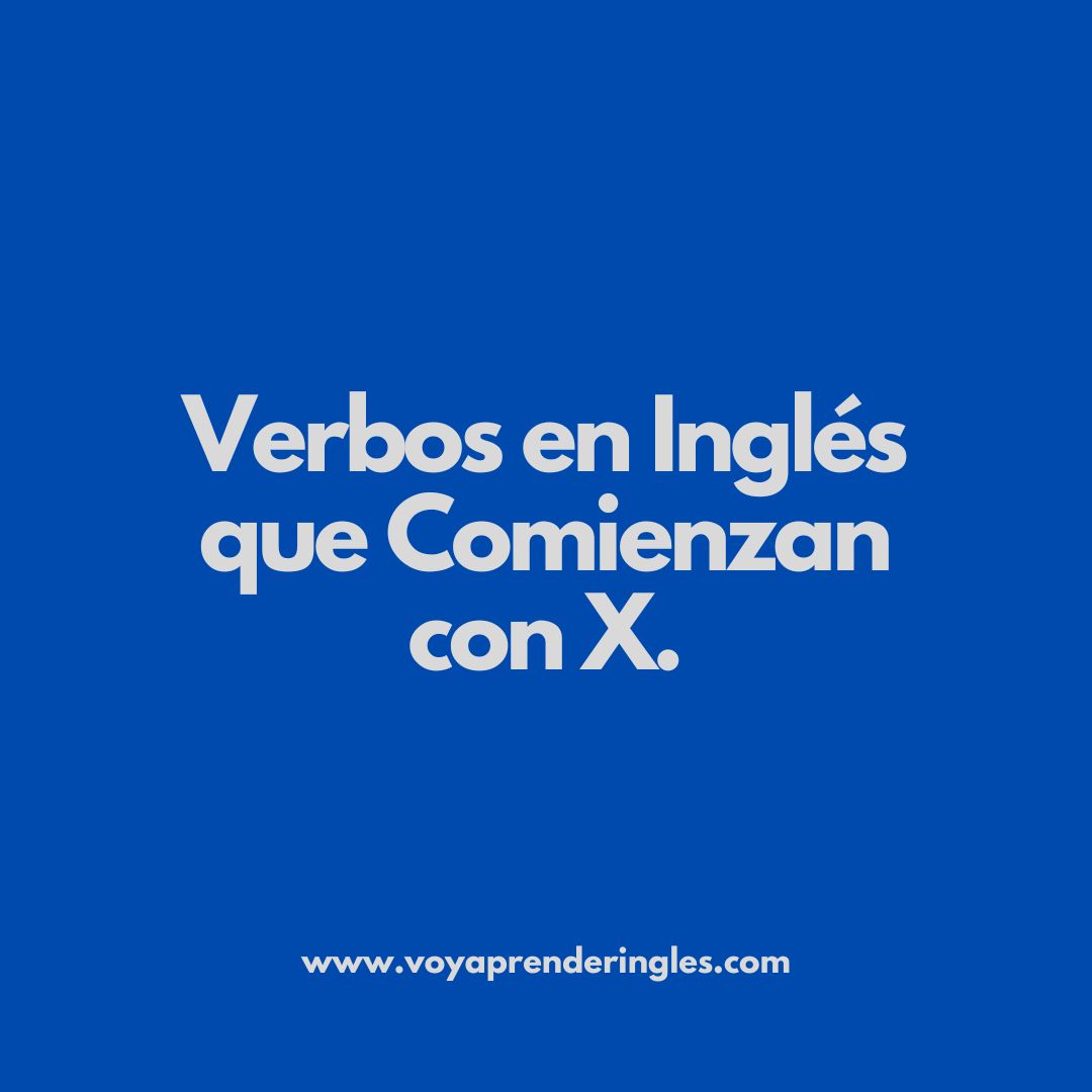 verbos en inglés