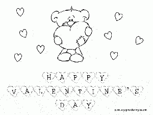 coloring pages valentine s day dibujos san valentín coloring