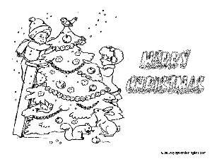 Christmas Tree Decoration - Dibujos Navidad en Inglés