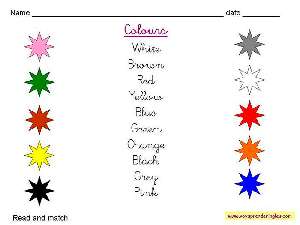 Worksheets The Colors Fichas En Inglés Los Colores