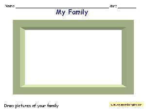 Worksheets The Family 01 - Fichas la Familia en Inglés
