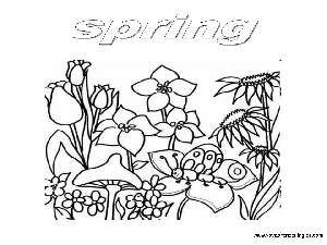 Spring - Dibujos Estaciones del Año en Inglés