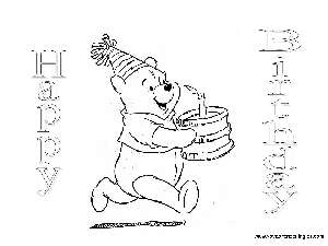 Happy Birthday - Dibujos cumpleaños Colorear en Inglés