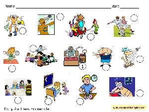 Image result for ficha de la rutina diaria para niños