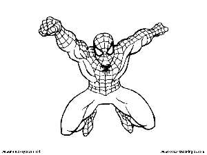 Spiderman 03 - Dibujos Spiderman para Colorear en Inglés