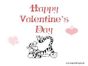 Valentine's Day 03 - Dibujos San Valentín Colorear en Inglés