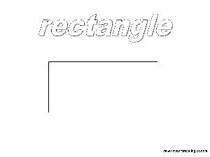 Rectangle - Dibujos Formas Geométricas para Colorear en Inglés