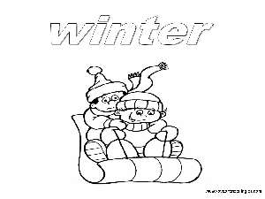Winter - Dibujos Estaciones del Año en Inglés