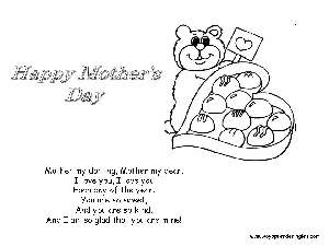 Happy Mother's Day - Chocolate - Dibujos día Madre en Inglés