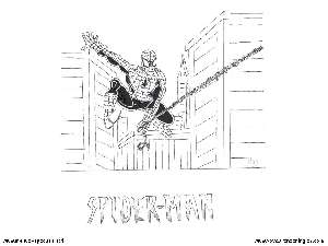 Spiderman 06 - Dibujos Spiderman para Colorear en Inglés