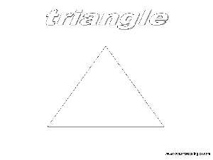 Triangle - Dibujos Formas Geométricas para Colorear en Inglés