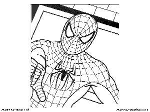 Spiderman 09 - Dibujos Spiderman para Colorear en Inglés