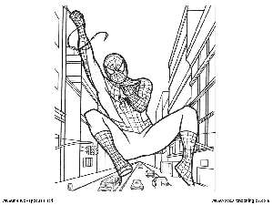Spiderman 10 - Dibujos Spiderman para Colorear en Inglés