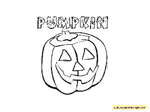 Pumpkin - Dibujos Halloween en Inglés
