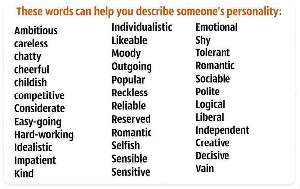 personalidad personality