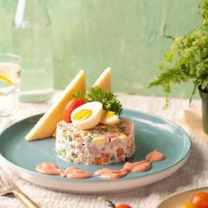 recipe for making Russian salad